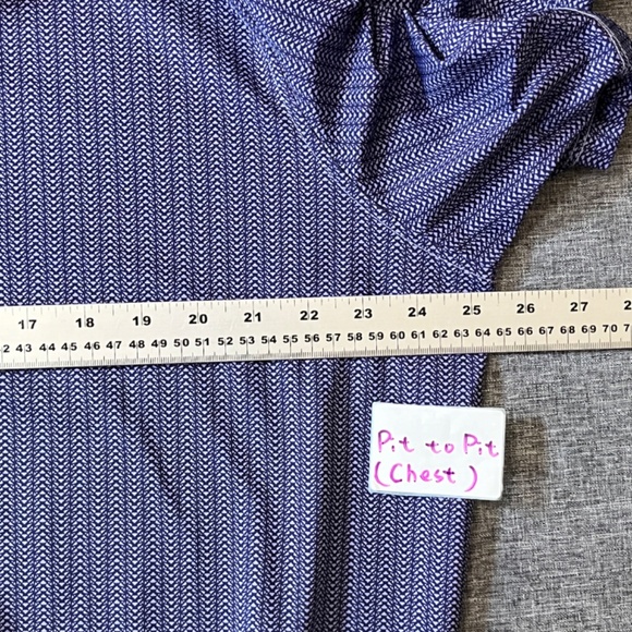 Greyson Stretch Golf Performance Geometric Polo Shirt - Men's Size XL - Purple - Picture 6 of 8